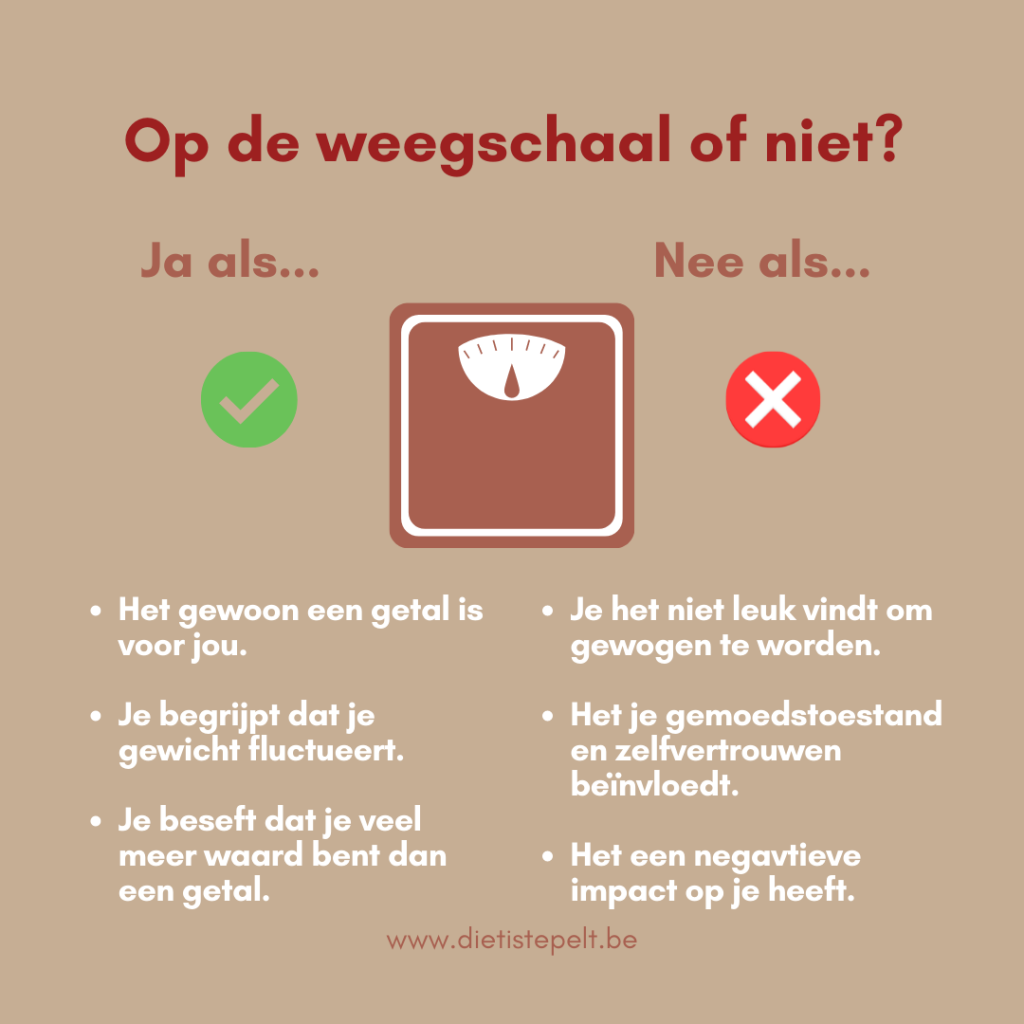 weegschaal, wegen of niet, lichaamsgewicht, persoonlijke begeleiding, diëtiste, lichaamsmeting